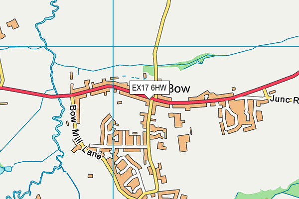 EX17 6HW map - OS VectorMap District (Ordnance Survey)