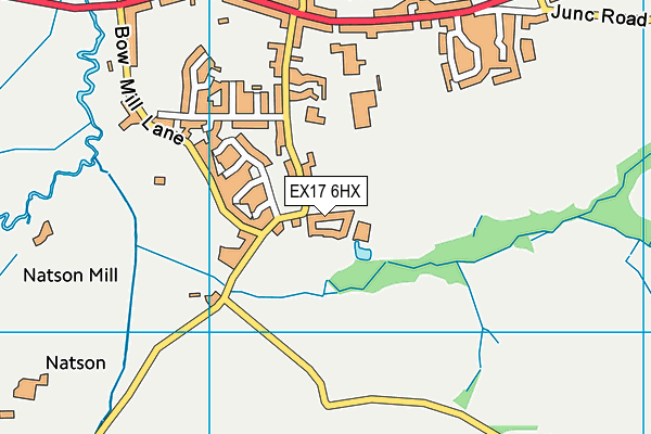 EX17 6HX map - OS VectorMap District (Ordnance Survey)