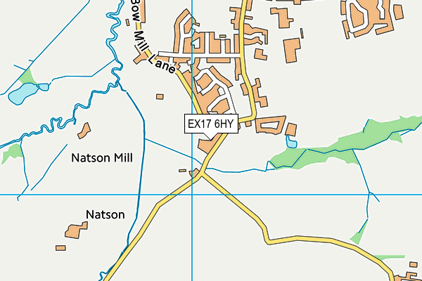 EX17 6HY map - OS VectorMap District (Ordnance Survey)
