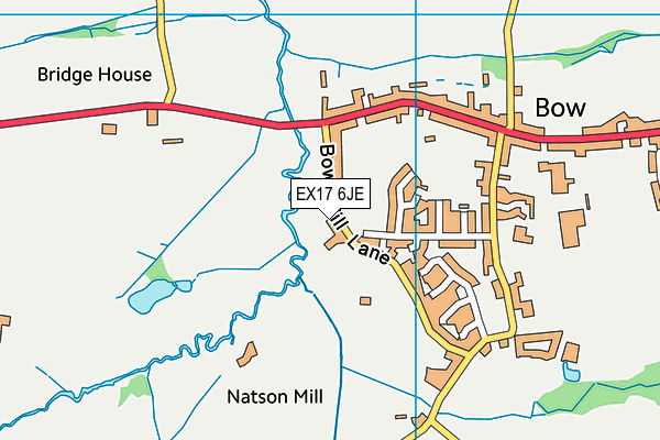 EX17 6JE map - OS VectorMap District (Ordnance Survey)