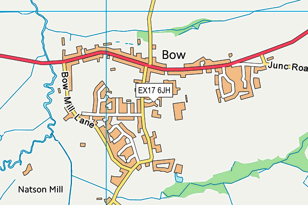 EX17 6JH map - OS VectorMap District (Ordnance Survey)