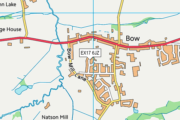 EX17 6JZ map - OS VectorMap District (Ordnance Survey)