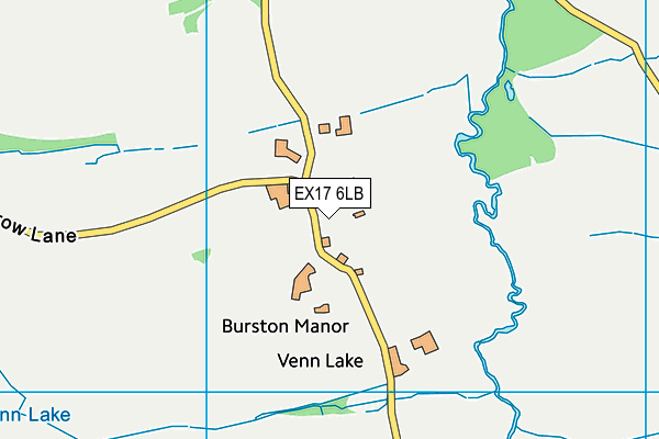 EX17 6LB map - OS VectorMap District (Ordnance Survey)