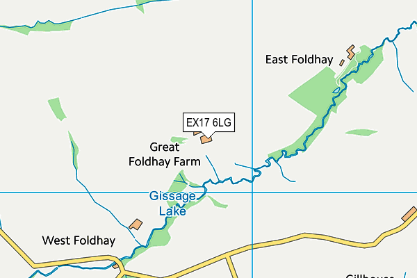 EX17 6LG map - OS VectorMap District (Ordnance Survey)