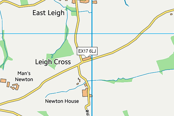 EX17 6LJ map - OS VectorMap District (Ordnance Survey)