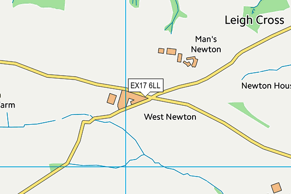 EX17 6LL map - OS VectorMap District (Ordnance Survey)