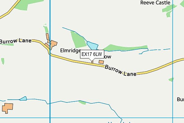 EX17 6LW map - OS VectorMap District (Ordnance Survey)