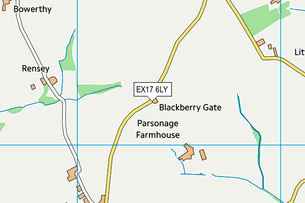 EX17 6LY map - OS VectorMap District (Ordnance Survey)