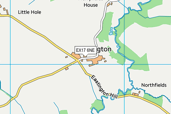 EX17 6NE map - OS VectorMap District (Ordnance Survey)