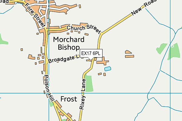 EX17 6PL map - OS VectorMap District (Ordnance Survey)