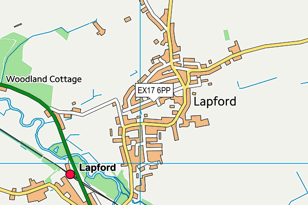 EX17 6PP map - OS VectorMap District (Ordnance Survey)