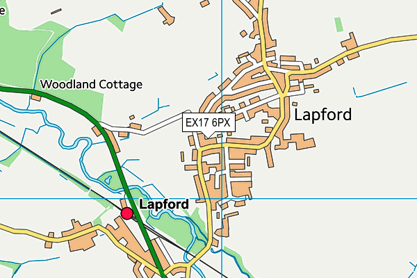 EX17 6PX map - OS VectorMap District (Ordnance Survey)