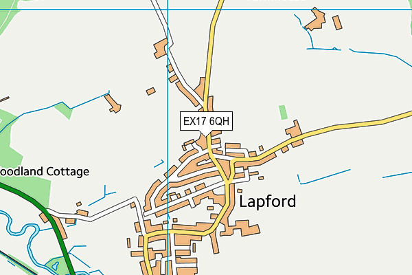 EX17 6QH map - OS VectorMap District (Ordnance Survey)