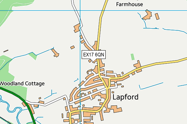 EX17 6QN map - OS VectorMap District (Ordnance Survey)