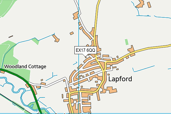 EX17 6QQ map - OS VectorMap District (Ordnance Survey)