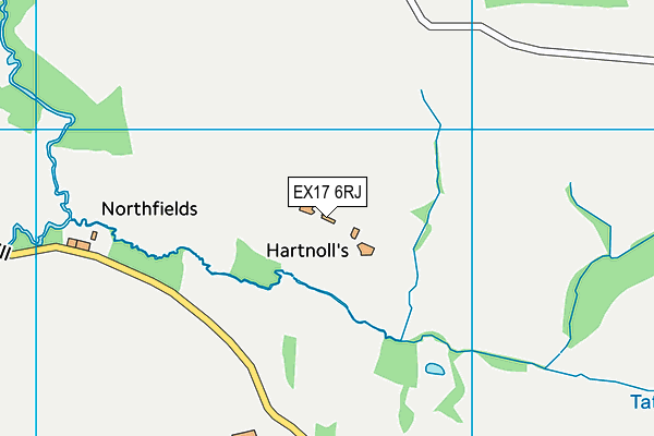 EX17 6RJ map - OS VectorMap District (Ordnance Survey)