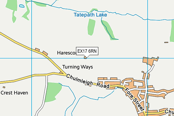 EX17 6RN map - OS VectorMap District (Ordnance Survey)