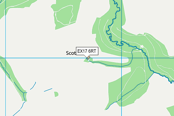 EX17 6RT map - OS VectorMap District (Ordnance Survey)