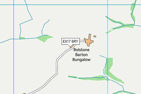 EX17 6RY map - OS VectorMap District (Ordnance Survey)