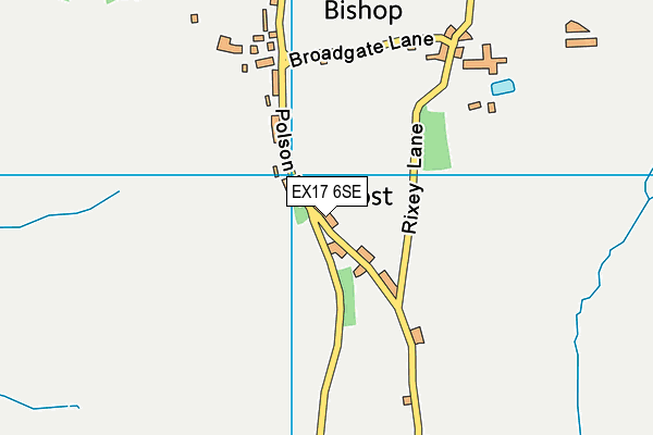 EX17 6SE map - OS VectorMap District (Ordnance Survey)