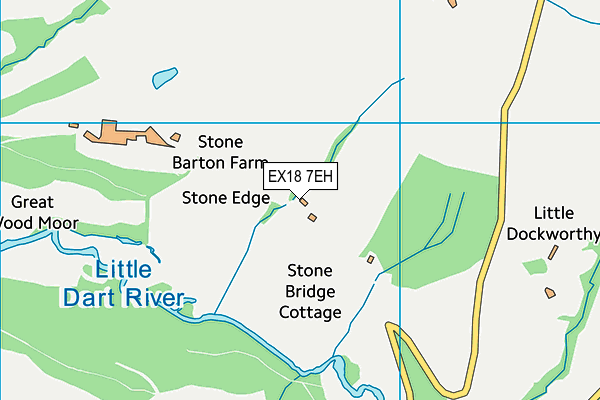 EX18 7EH map - OS VectorMap District (Ordnance Survey)