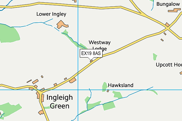 EX19 8AS map - OS VectorMap District (Ordnance Survey)