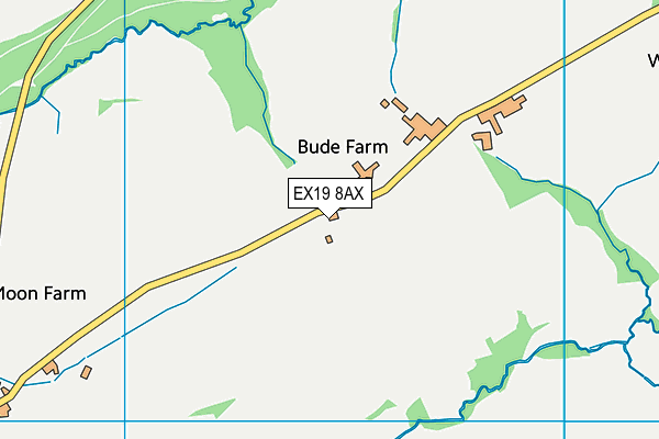 EX19 8AX map - OS VectorMap District (Ordnance Survey)