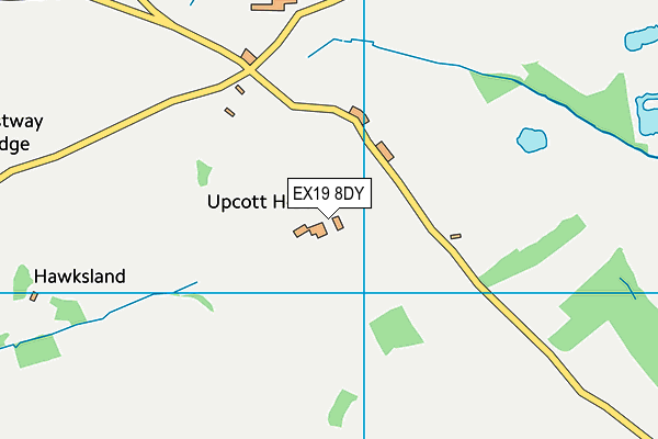 EX19 8DY map - OS VectorMap District (Ordnance Survey)