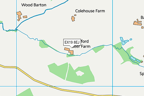 EX19 8EJ map - OS VectorMap District (Ordnance Survey)