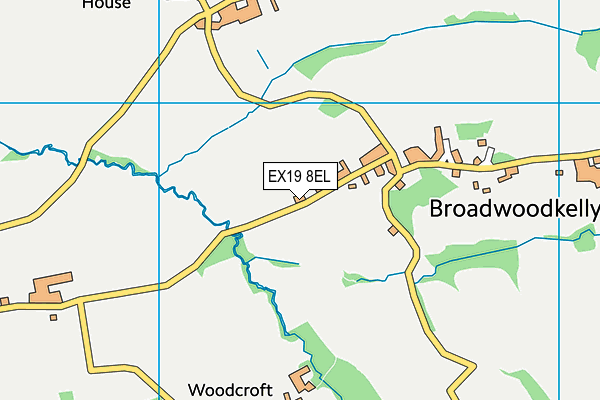 EX19 8EL map - OS VectorMap District (Ordnance Survey)