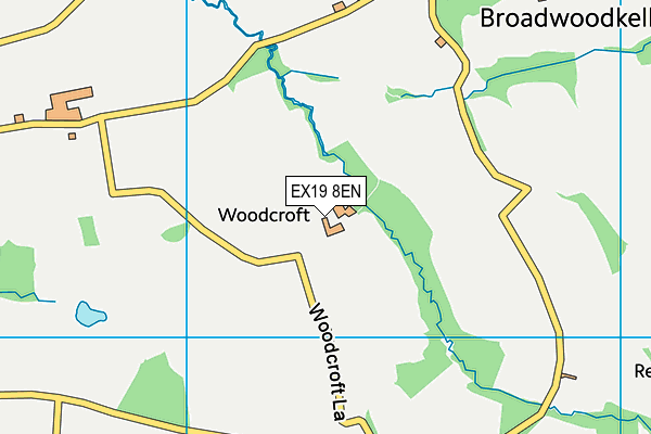 EX19 8EN map - OS VectorMap District (Ordnance Survey)