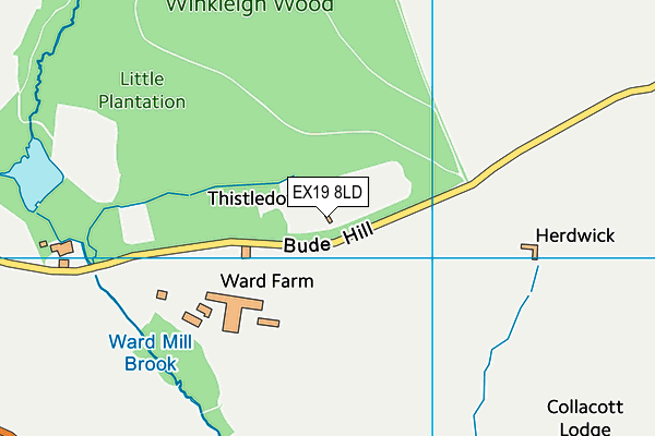 EX19 8LD map - OS VectorMap District (Ordnance Survey)