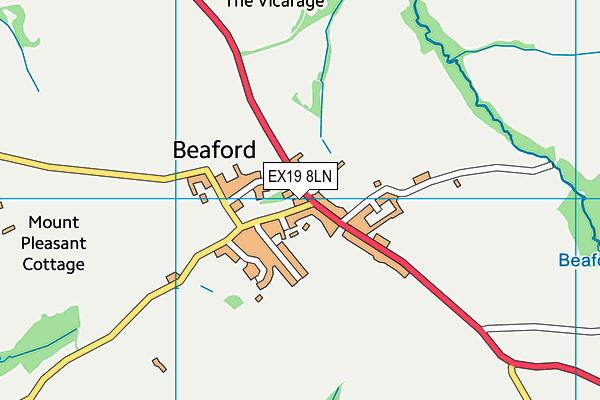 EX19 8LN map - OS VectorMap District (Ordnance Survey)