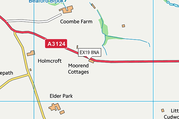 EX19 8NA map - OS VectorMap District (Ordnance Survey)