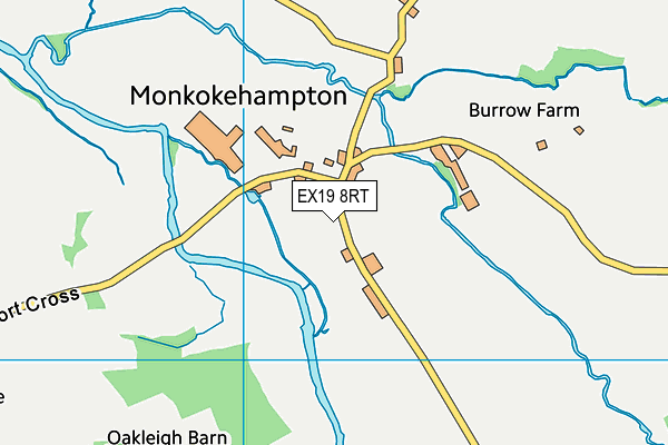 EX19 8RT map - OS VectorMap District (Ordnance Survey)