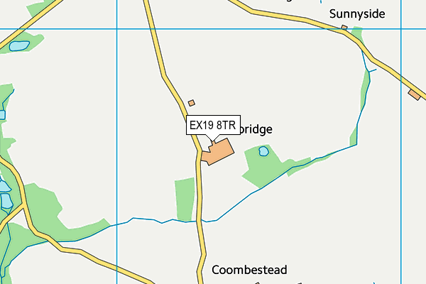 EX19 8TR map - OS VectorMap District (Ordnance Survey)