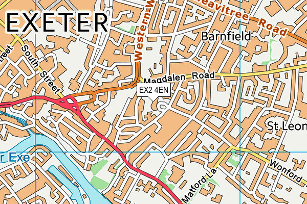 EX2 4EN map - OS VectorMap District (Ordnance Survey)