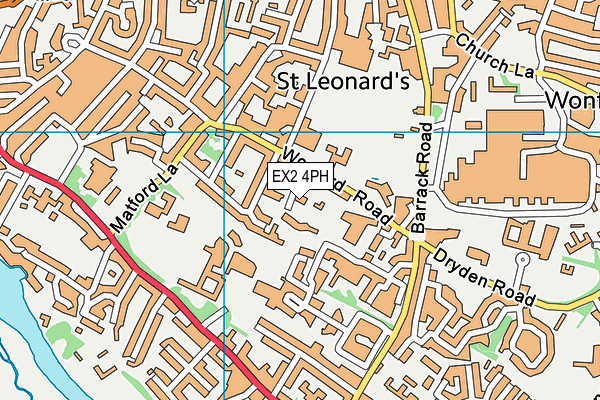EX2 4PH map - OS VectorMap District (Ordnance Survey)