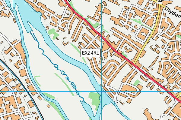EX2 4RL map - OS VectorMap District (Ordnance Survey)