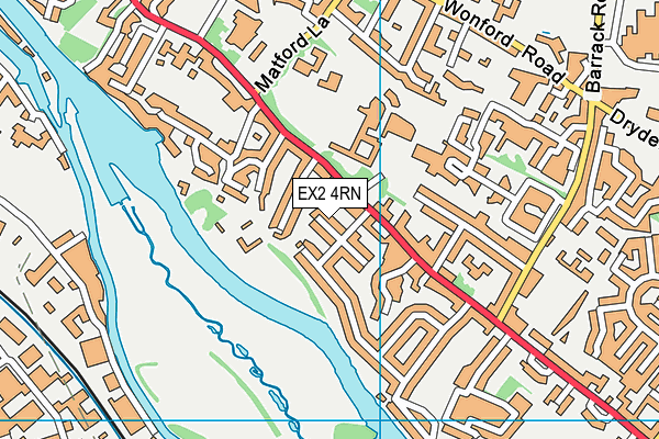 EX2 4RN map - OS VectorMap District (Ordnance Survey)