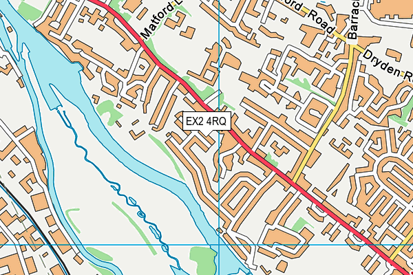 EX2 4RQ map - OS VectorMap District (Ordnance Survey)