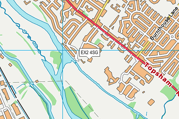 EX2 4SG map - OS VectorMap District (Ordnance Survey)