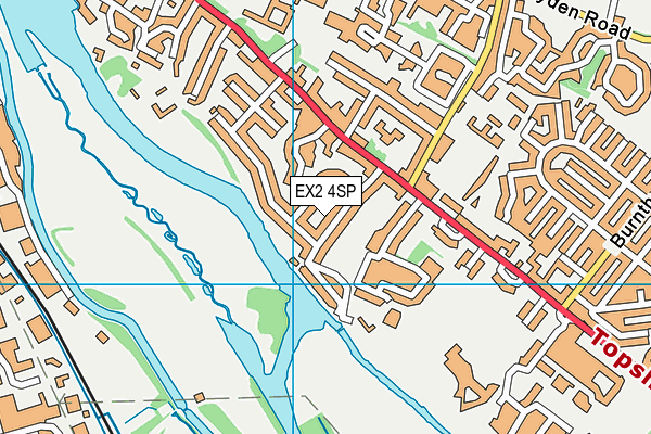 EX2 4SP map - OS VectorMap District (Ordnance Survey)