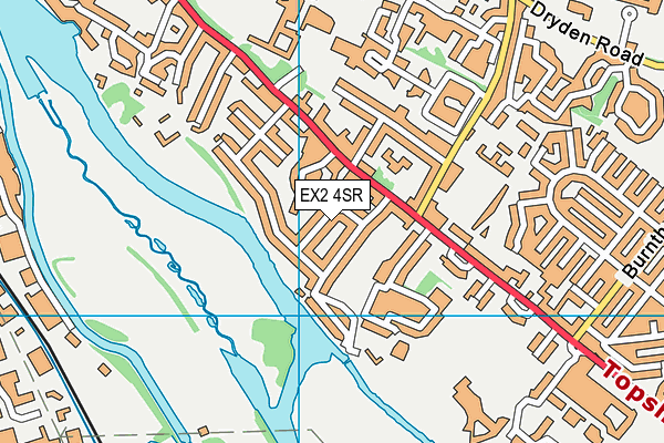 EX2 4SR map - OS VectorMap District (Ordnance Survey)