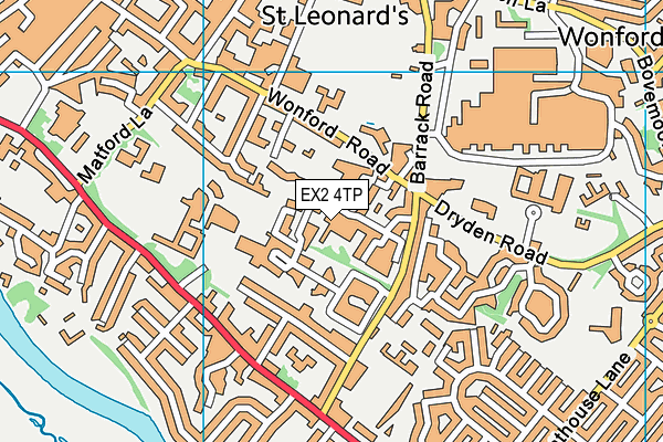 EX2 4TP map - OS VectorMap District (Ordnance Survey)