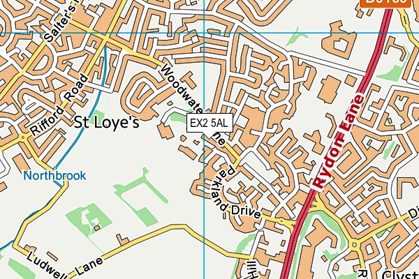 EX2 5AL map - OS VectorMap District (Ordnance Survey)