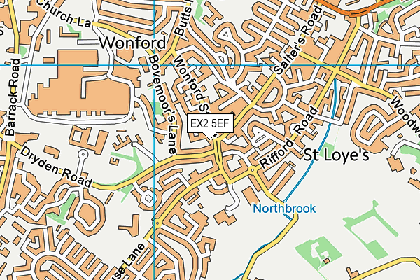 EX2 5EF map - OS VectorMap District (Ordnance Survey)