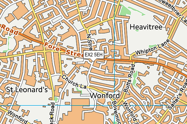 EX2 5EH map - OS VectorMap District (Ordnance Survey)
