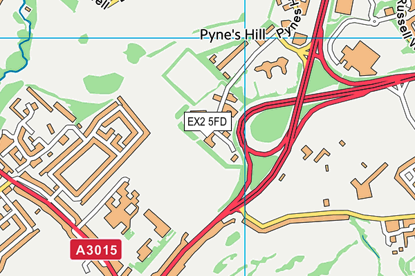 EX2 5FD map - OS VectorMap District (Ordnance Survey)