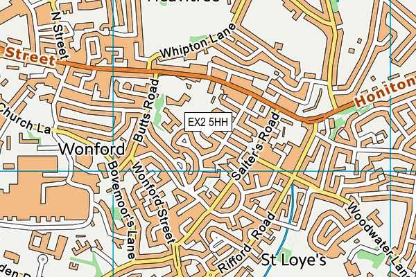 EX2 5HH map - OS VectorMap District (Ordnance Survey)